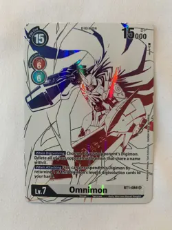 Ghost Omnimon BT1-084 SR Super Rare Foil Digimon Card Double Diamond BT06 - Image 2