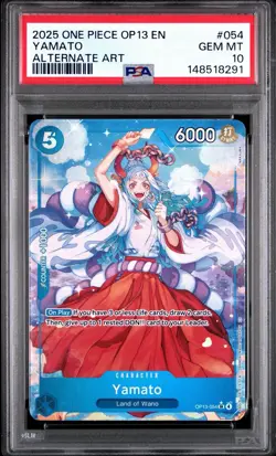 2025 ONE PIECE OP13 #054 CARRYING ON HIS WILL YAMATO ALT ART PSA 10 GEM MINT - Image 1