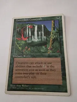 MTG MAGIC CONCORDANT CROSSROADS ENGLISH CHRONICLES LP COMMANDER FREE SHIP - Image 1