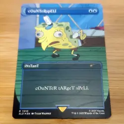 1x cOuNTeRspELl - 7010, Spongebob Secret Lair Alternate Foil, Magic MTG LP 001 - Image 1