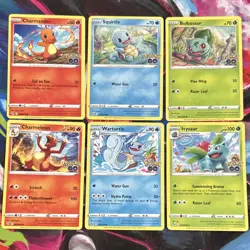 Pokemon GO starters - 6 Cards - Charmander, Squirtle, Bulbasaur - Image 1