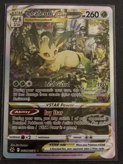 Pokemon TCG Leafeon VSTAR GG35/GG70 Crown Zenith Ultra Rare NM/M Condition - Image 1