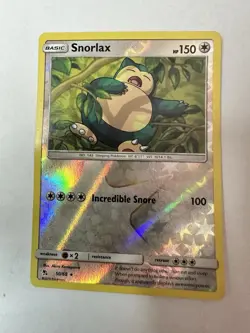 Snorlax Reverse Holo Foil - Hidden Fates 2019 50/68 - Pokemon TCG Card - Pics!! - Image 2