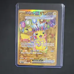 Pokemon Pikachu ex SV08 Surging Sparks 247/191 Special Illustration Rare Holo - Image 1