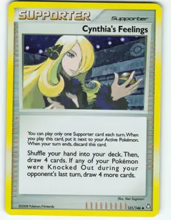 Cynthia's Feelings - Cosmos Holo - 131/146 Legends Awakened - Pokemon TCG - 2008 - Image 1