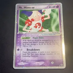 Mr Mime ex Holo 110/112 Fire Red Leaf Green FRLG Pokemon Card - Image 2