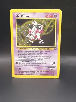 Pokemon TCG Mr. Mime Jungle 6/64 Holo Unlimited Holo Rare - Image 1