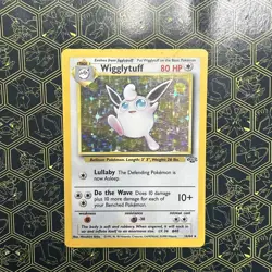 1999 Pokemon Jungle Holo Wigglytuff #16/64 — Wizards of the Coast (WOTC) Vintage - Image 1