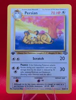 PERSIAN 42/64 NON HOLO 1ST EDITION UC JUNGLE POKEMON LP PERSIAN - Image 1