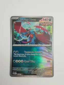 Pokemon Roaring Moon Master Ball Pattern Prismatic Evolutions 065/131 NM - Image 1