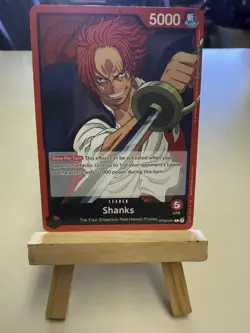 ONE PIECE Card Game: Shanks Character Card- *OP09-001* -Leader Card- *rare* - Image 1