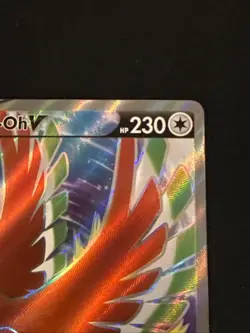 Pokemon TCG Ho-Oh v Full Art 187/195 SWSH12: Sword & Shield Silver Tempest Holo - Image 4