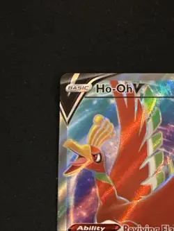 Pokemon TCG Ho-Oh v Full Art 187/195 SWSH12: Sword & Shield Silver Tempest Holo - Image 5