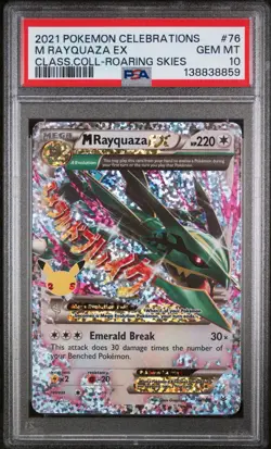 ✅ PSA 10 M Rayquaza EX 76/108 Celebrations 25th Anniversary Pokemon Classic 2021 - Image 1