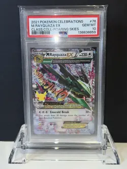 ✅ PSA 10 M Rayquaza EX 76/108 Celebrations 25th Anniversary Pokemon Classic 2021 - Image 4