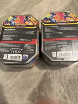 Pokemon TCG Mega Charizard X & Y Tin Bundle New Sealed Evolution Phantasmal - Image 2