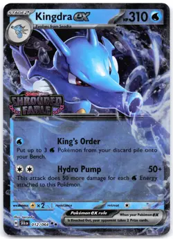 Kingdra ex (Shrouded Fable Stamped) 012/064 Holo - Image 1