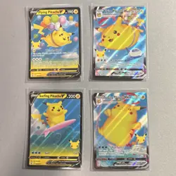 Pokemon Celebrations Lot: Flying & Surfing Pikachu V/VMAX Holo Promo English - Image 1