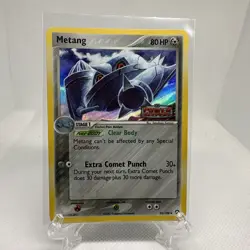 Vintage Y2K Metang #35 Pokemon Power Keepers Reverse Holo Card 2007 Authentic - Image 1