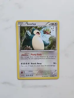 Pokemon TCG Snorlax 118/162 XY Breakthrough Regular Uncommon Card - Image 1