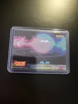 Pokemon Ash's Sacrifice Card Holo Foil Mewtwo Strikes Back - Image 1