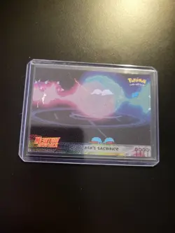 Pokemon Ash's Sacrifice Card Holo Foil Mewtwo Strikes Back - Image 3