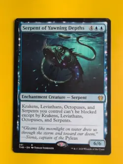 Serpent of Yawning Depths. THB. Magic the Gathering Card. - Image 1