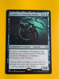Serpent of Yawning Depths. THB. Magic the Gathering Card. - Image 2