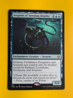 Serpent of Yawning Depths. THB. Magic the Gathering Card. - Image 3
