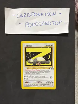 Pokemon card snorlax 49- promo-Eng-No Holo-Nm/mint! - Image 1