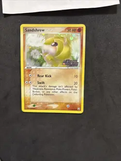 Pokemon Card Sandshrew 74/109-Team Rocket Returns -Eng-Holo-stamped-Nm/mint - Image 3
