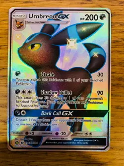 LP! Umbreon GX (SV69/SV94) Hidden Fates Shiny Vault Full Art Holo Pokemon Card! - Image 1
