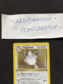 Pokemon Card Wigglytuff 16/64 1ST-Jungle - Ita-Holo-Good! - Image 2