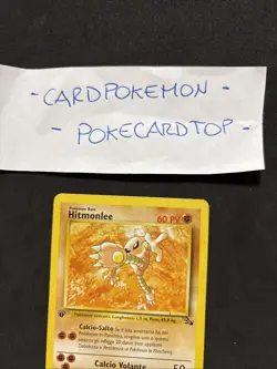 Pokemon Card Hitmonlee 22/62 1ST-Fossil -ita-No Holo-Exc! - Image 2