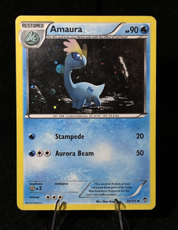Pokemon Amaura 025/111 Cosmos Holo Miscellaneous Promo Trading Card LP/MP - Image 1