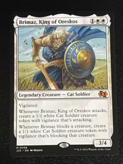 MTG Foundations Jumpstart Brimaz, King of Oreskos Anime 0058 NM Mythic - Image 1
