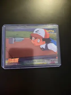 Holo #9 ASH AND COMPANY Topps Pokemon Card Mewtwo Strikes Back - Image 1