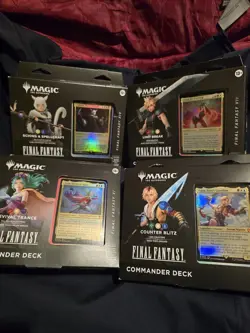 MTG Magic Final Fantasy Set of 4 Commander Decks FACTORY SEALED IN STOCK - Image 1