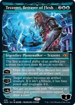 Tezzeret, Betrayer of Flesh (Showcase) -Foil Light Play MTG - Image 1