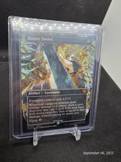 Buster Sword Artifact Equipment Borderless Final Fantasy Mythic Rare 351 NM - Image 1