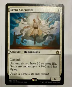 Magic The Gathering Serra Ascendant Iconic Masters Rare Creature Lifelink White - Image 1
