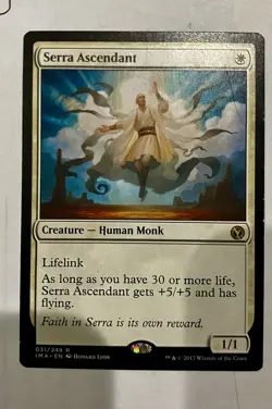 Magic The Gathering Serra Ascendant Iconic Masters Rare Creature Lifelink White - Image 2