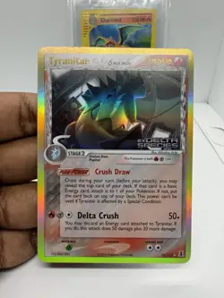 Pokemon TCG Tyranitar EX Delta Species 16/113 Reverse Holo Rare STAMP~CLEAN! NM - Image 1