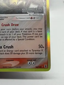 Pokemon TCG Tyranitar EX Delta Species 16/113 Reverse Holo Rare STAMP~CLEAN! NM - Image 4