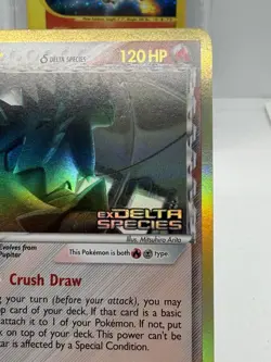 Pokemon TCG Tyranitar EX Delta Species 16/113 Reverse Holo Rare STAMP~CLEAN! NM - Image 5