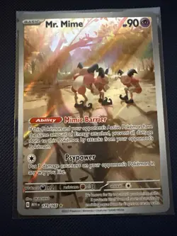 Pokemon Scarlet and Violet 151 Mr. Mime 179/165 IR English NM Condition - Image 1