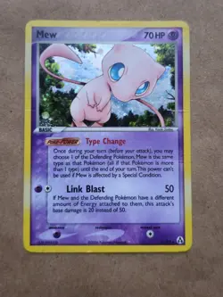 Pokemon Mew #10/92 Holo Rare - 2006 EX Legend Maker Set - HP (Damaged) Condition - Image 1