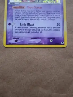 Pokemon Mew #10/92 Holo Rare - 2006 EX Legend Maker Set - HP (Damaged) Condition - Image 2