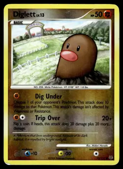 Diglett Reverse Holo 72/127 Platinum Pokemon - Image 1