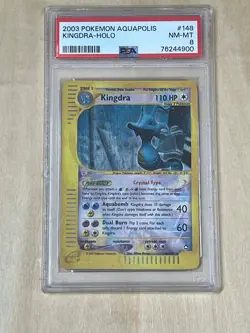 2003 Pokemon Aquapolis #148 Kingdra Holo PSA 8 NM-MT - Image 1